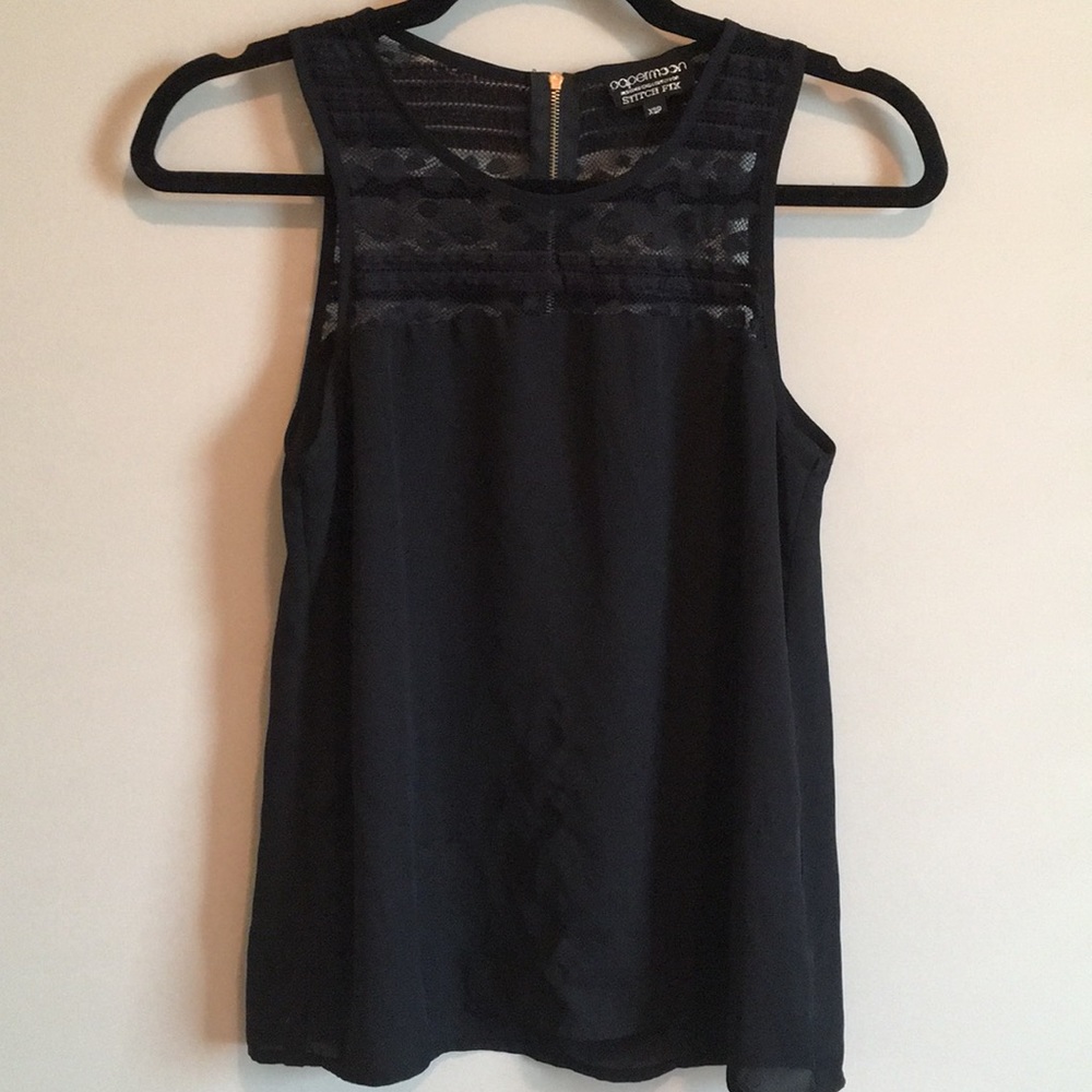 Polka dot lace top